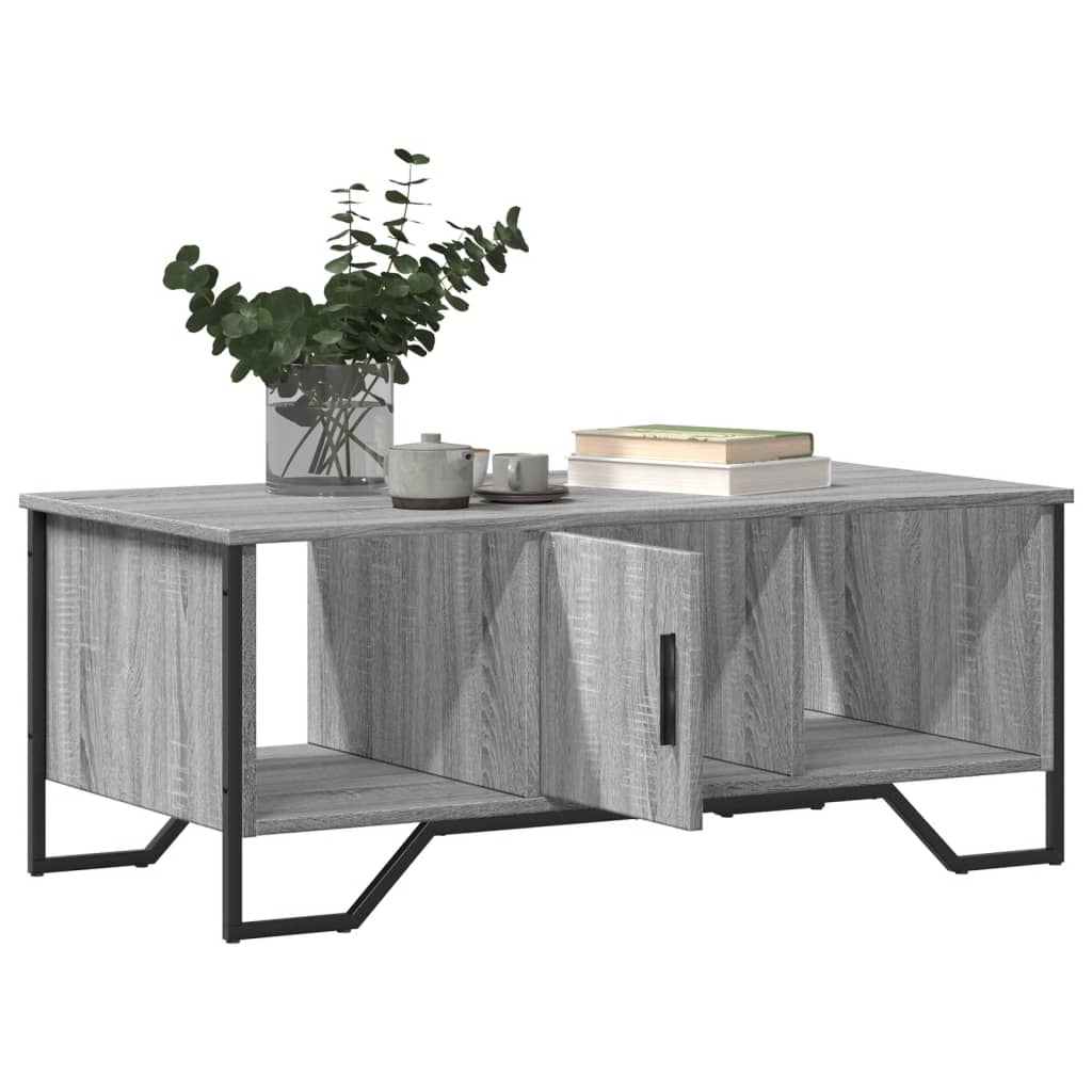 Tavolino da Salotto Grigio Sonoma 100x51x40cm Legno Multistrato | homemem39