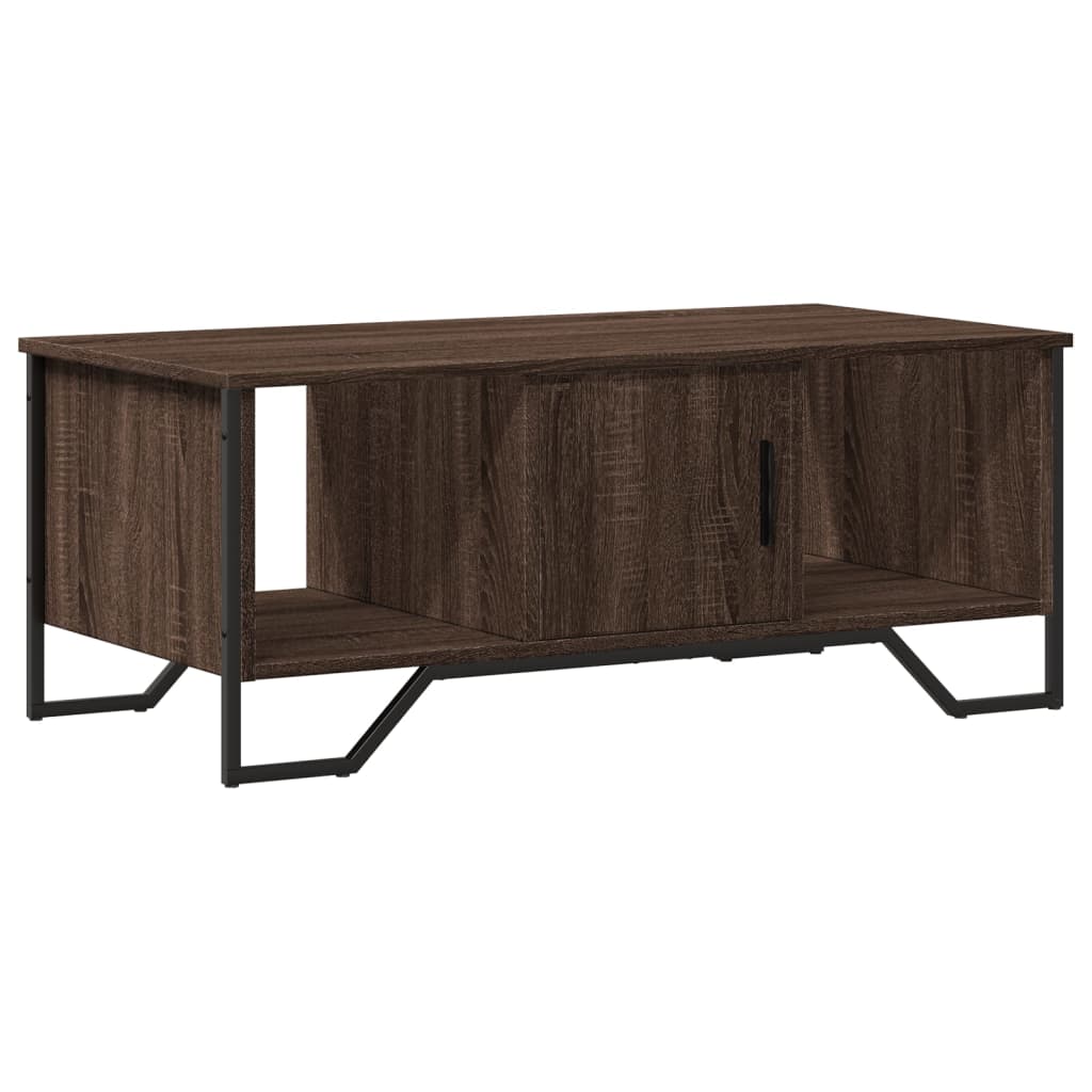 Tavolino Salotto Rovere Marrone 100x51x40 cm Legno Multistrato | homemem39