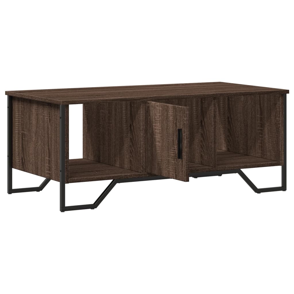 Tavolino Salotto Rovere Marrone 100x51x40 cm Legno Multistrato | homemem39