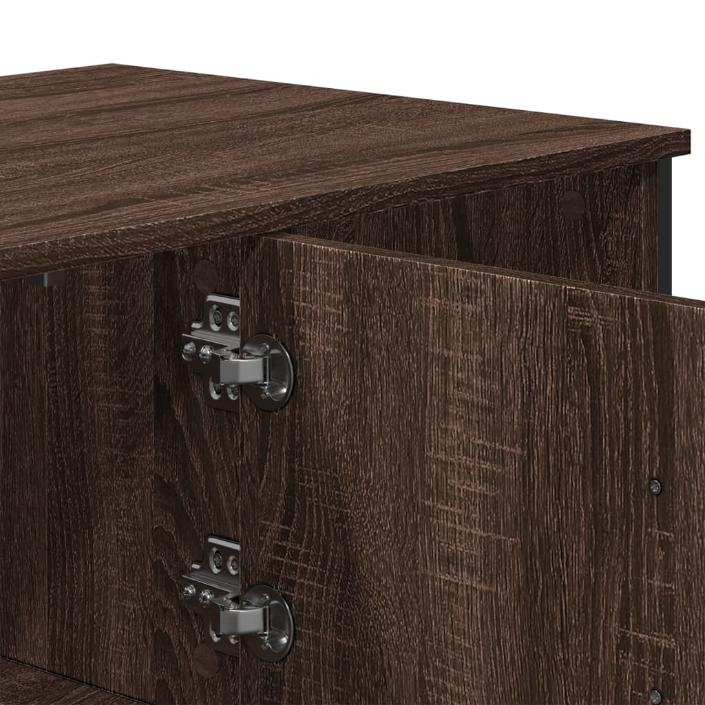 Tavolino Salotto Rovere Marrone 100x51x40 cm Legno Multistrato | homemem39