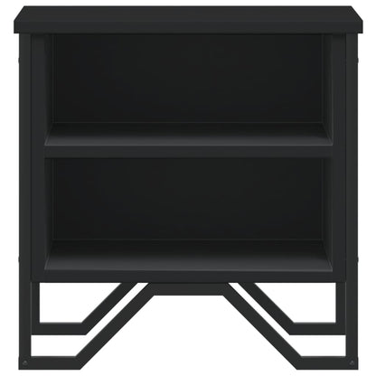Comodino Nero 40x30x40 cm in Legno Multistrato - homemem39