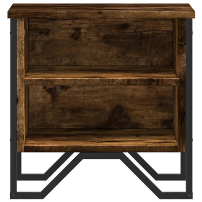 Comodino Rovere Fumo 40x30x40 cm in Truciolato