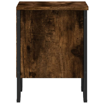 Comodino Rovere Fumo 40x30x40 cm in Truciolato