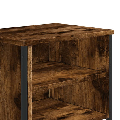 Comodino Rovere Fumo 40x30x40 cm in Truciolato