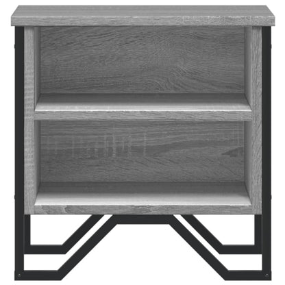 Comodino Grigio Sonoma 40x30x40 cm in Truciolato - homemem39