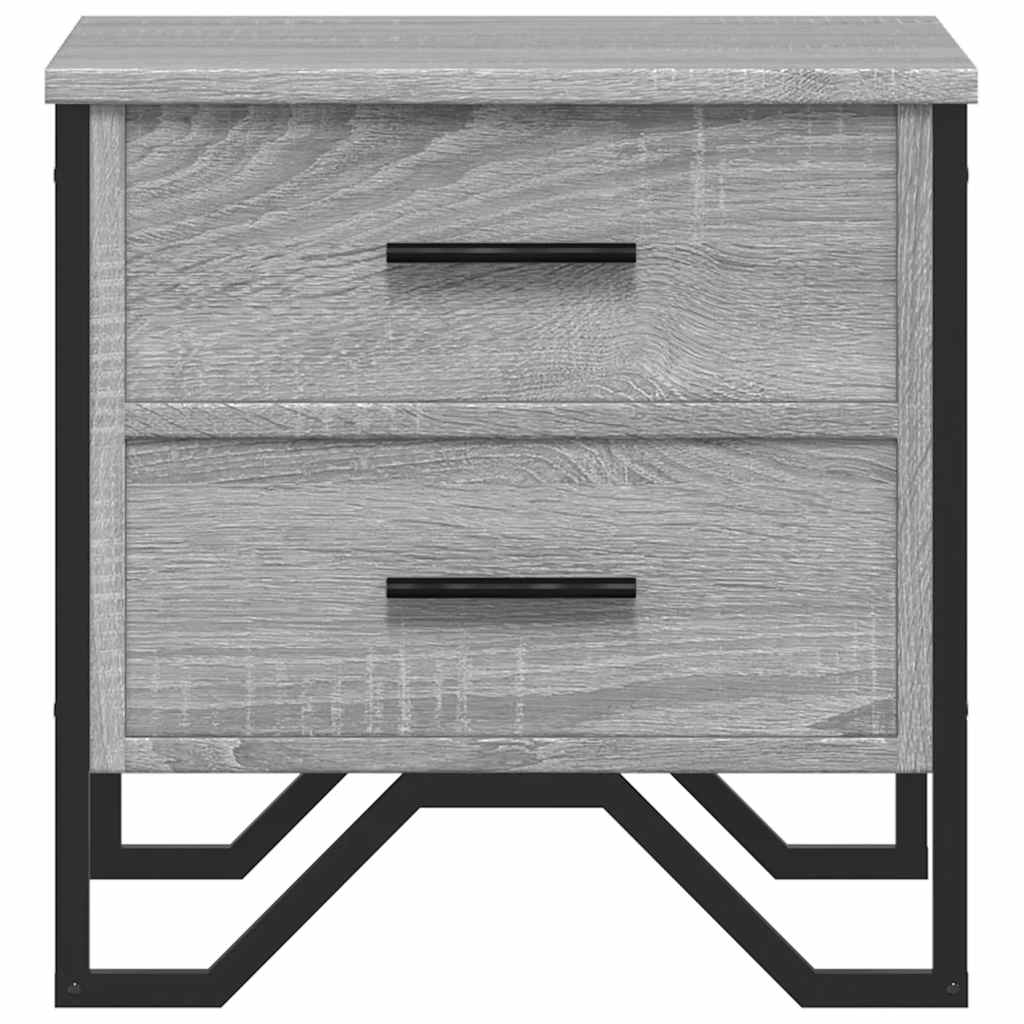 Comodino Grigio Sonoma 40x41x40 cm in Truciolato | homemem39