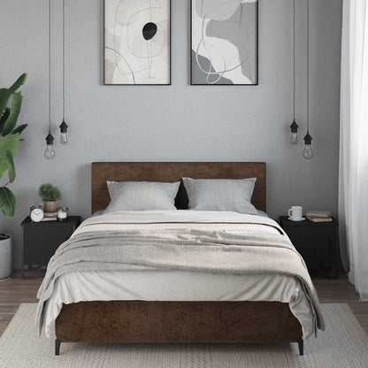 Comodini Neri 2 pz 40x30x40 cm in Legno Multistrato - homemem39