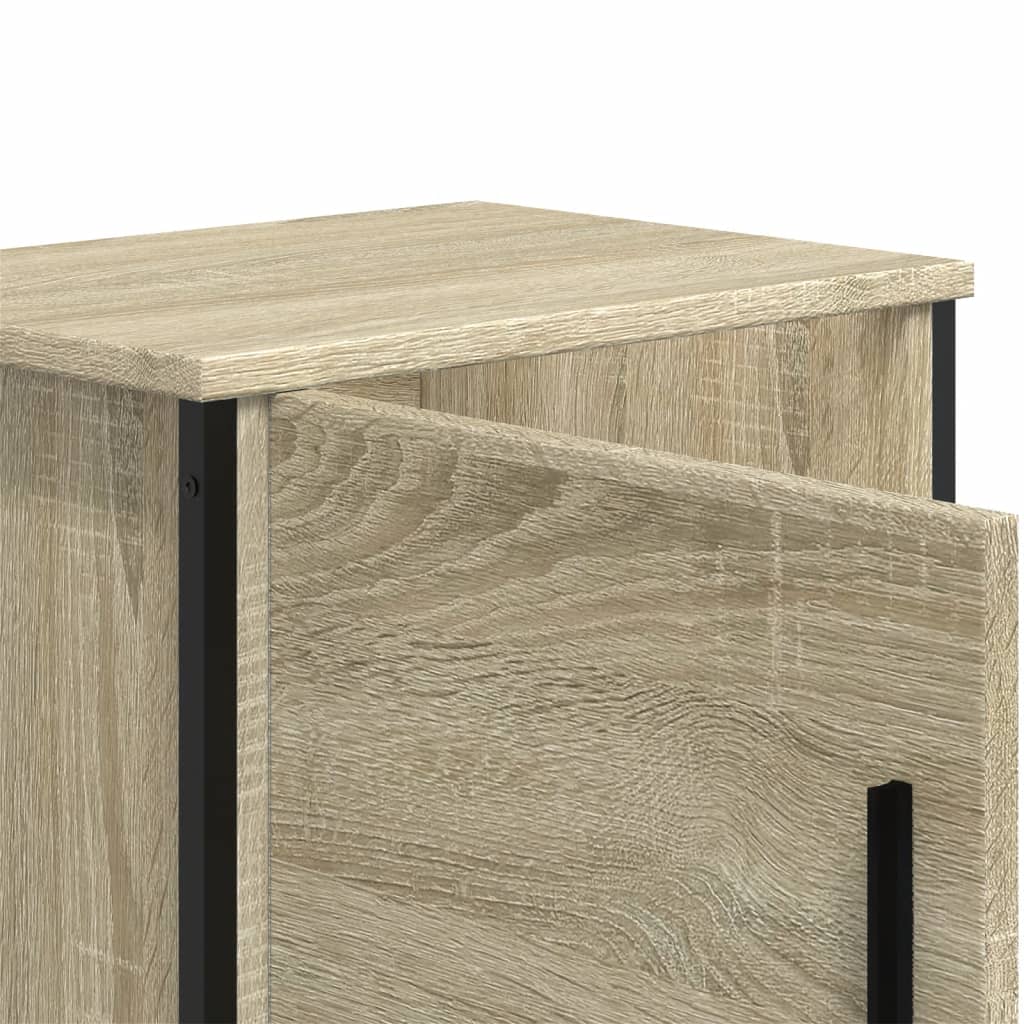 Comodini Rovere Sonoma 2 pz 40x30x40 cm in Legno Multistrato - homemem39