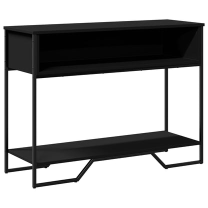 Tavolo Consolle Nero 100x35x74,5 cm in Truciolato - homemem39