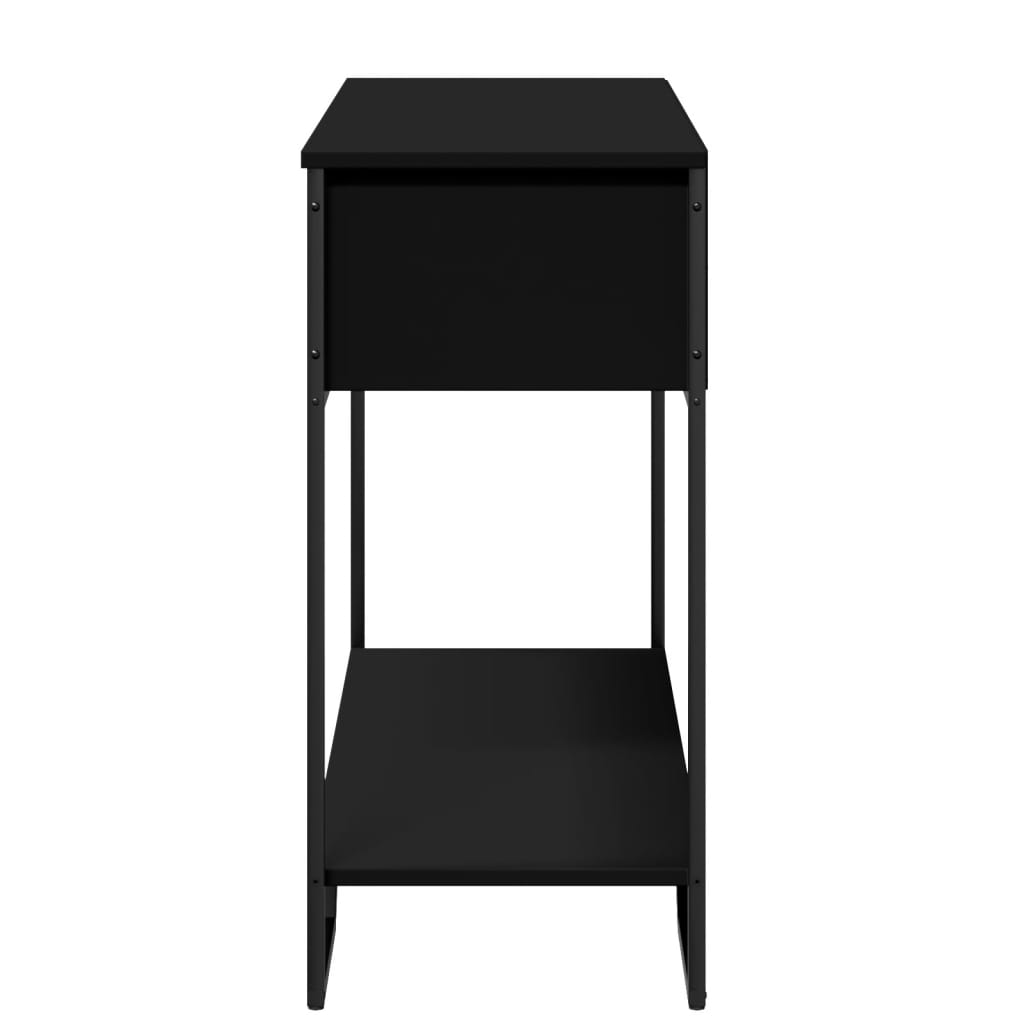 Tavolo Consolle Nero 100x35x74,5 cm in Truciolato