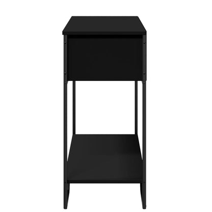 Tavolo Consolle Nero 100x35x74,5 cm in Truciolato