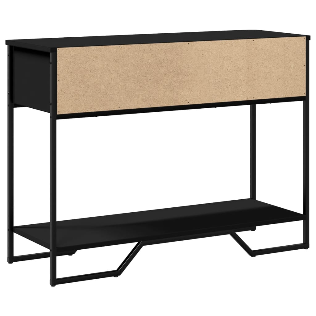 Tavolo Consolle Nero 100x35x74,5 cm in Truciolato - homemem39