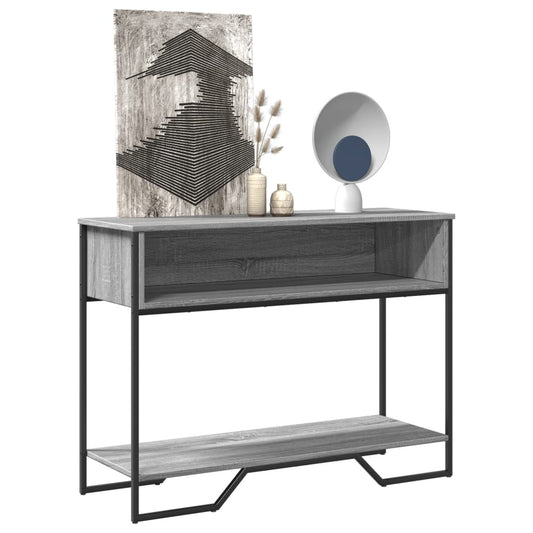 Tavolo Consolle Grigio Sonoma 100x35x74,5 cm in Truciolato