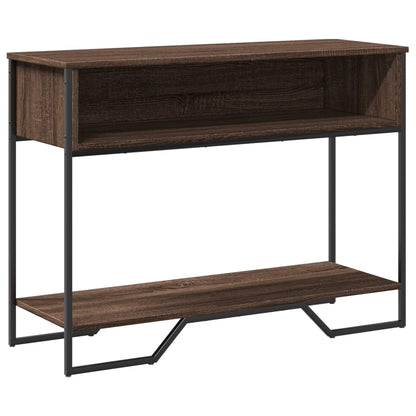 Tavolo Consolle Rovere Marrone 100x35x74,5 cm in Truciolato | homemem39
