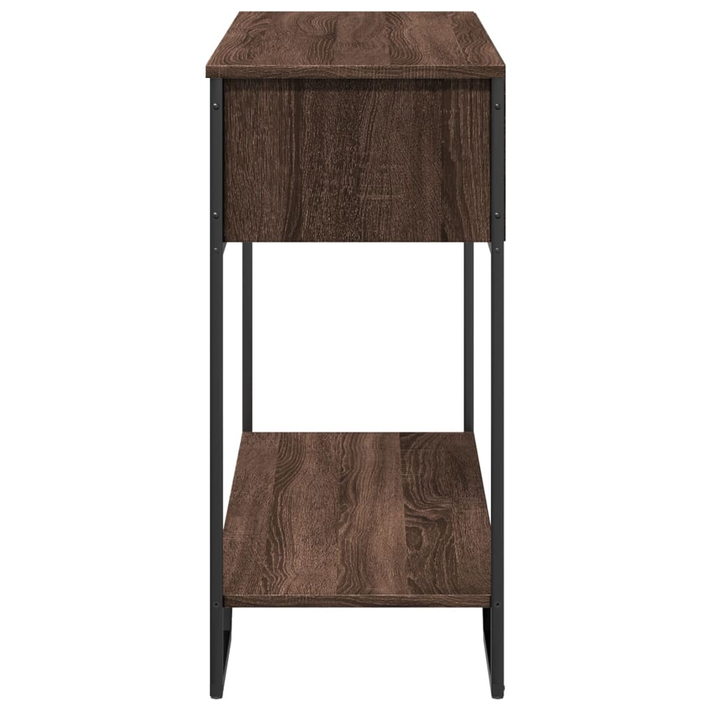 Tavolo Consolle Rovere Marrone 100x35x74,5 cm in Truciolato | homemem39