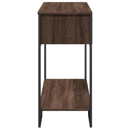 Tavolo Consolle Rovere Marrone 100x35x74,5 cm in Truciolato | homemem39