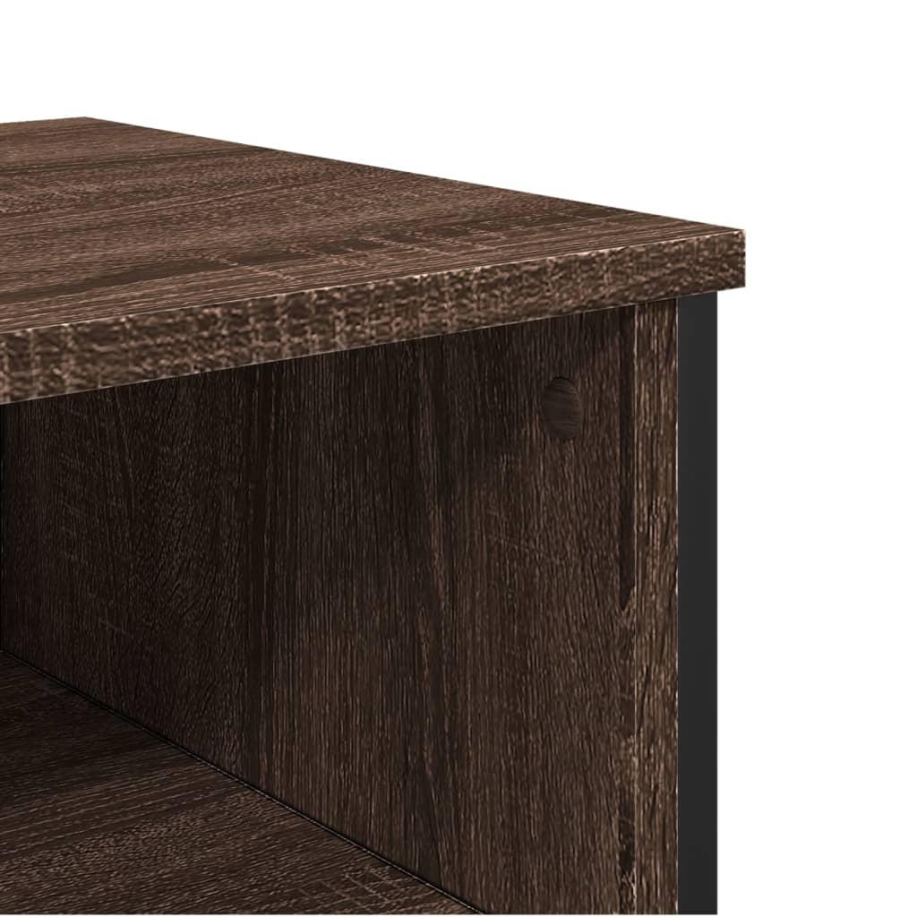 Tavolo Consolle Rovere Marrone 100x35x74,5 cm in Truciolato | homemem39
