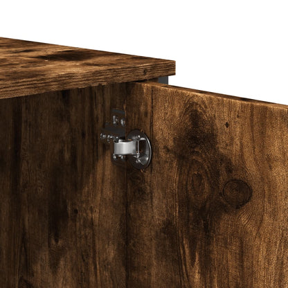 Tavolo Consolle Rovere Fumo 100x35x74,5 cm in Truciolato | homemem39