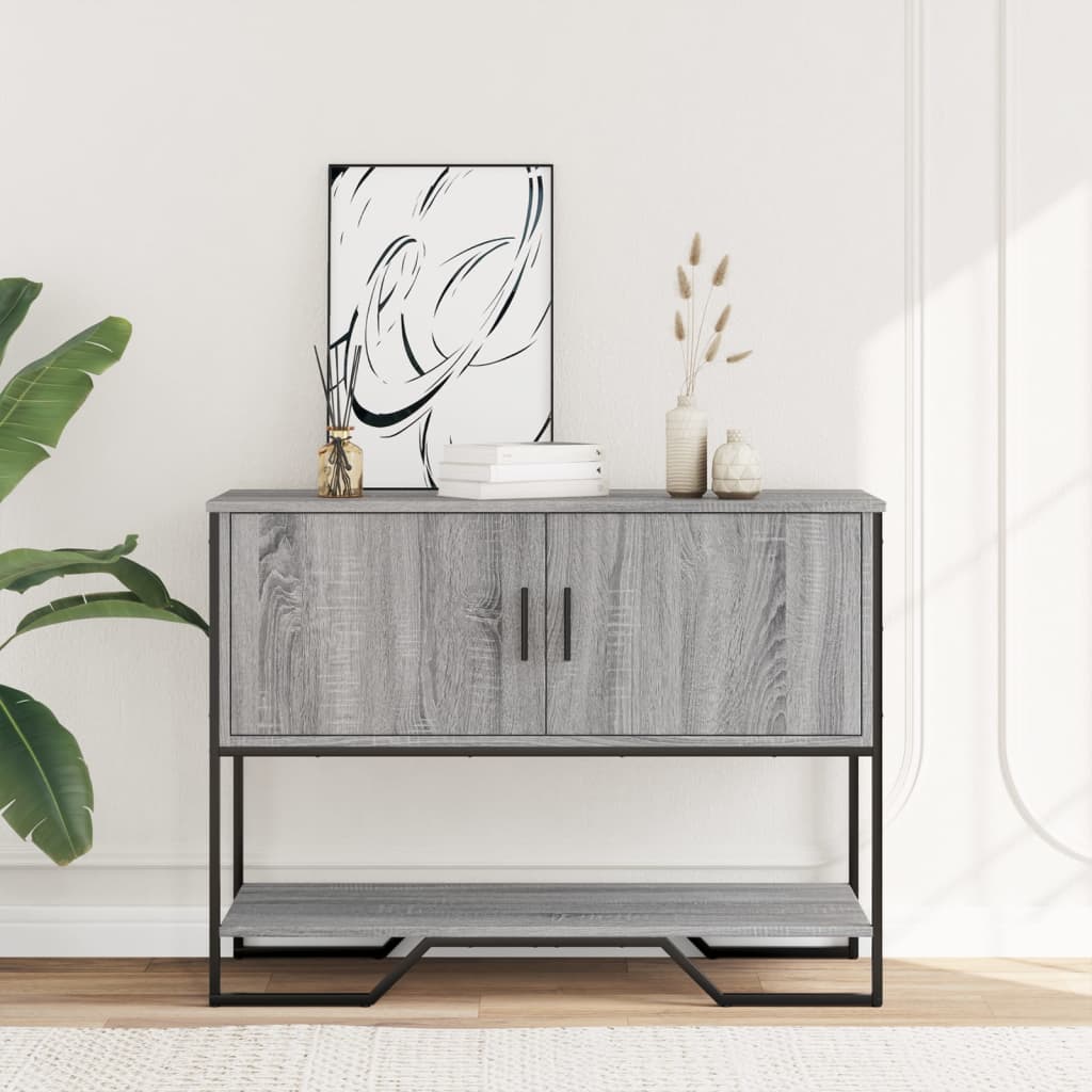 Tavolo Consolle Grigio Sonoma 100x35x74,5 cm in Truciolato