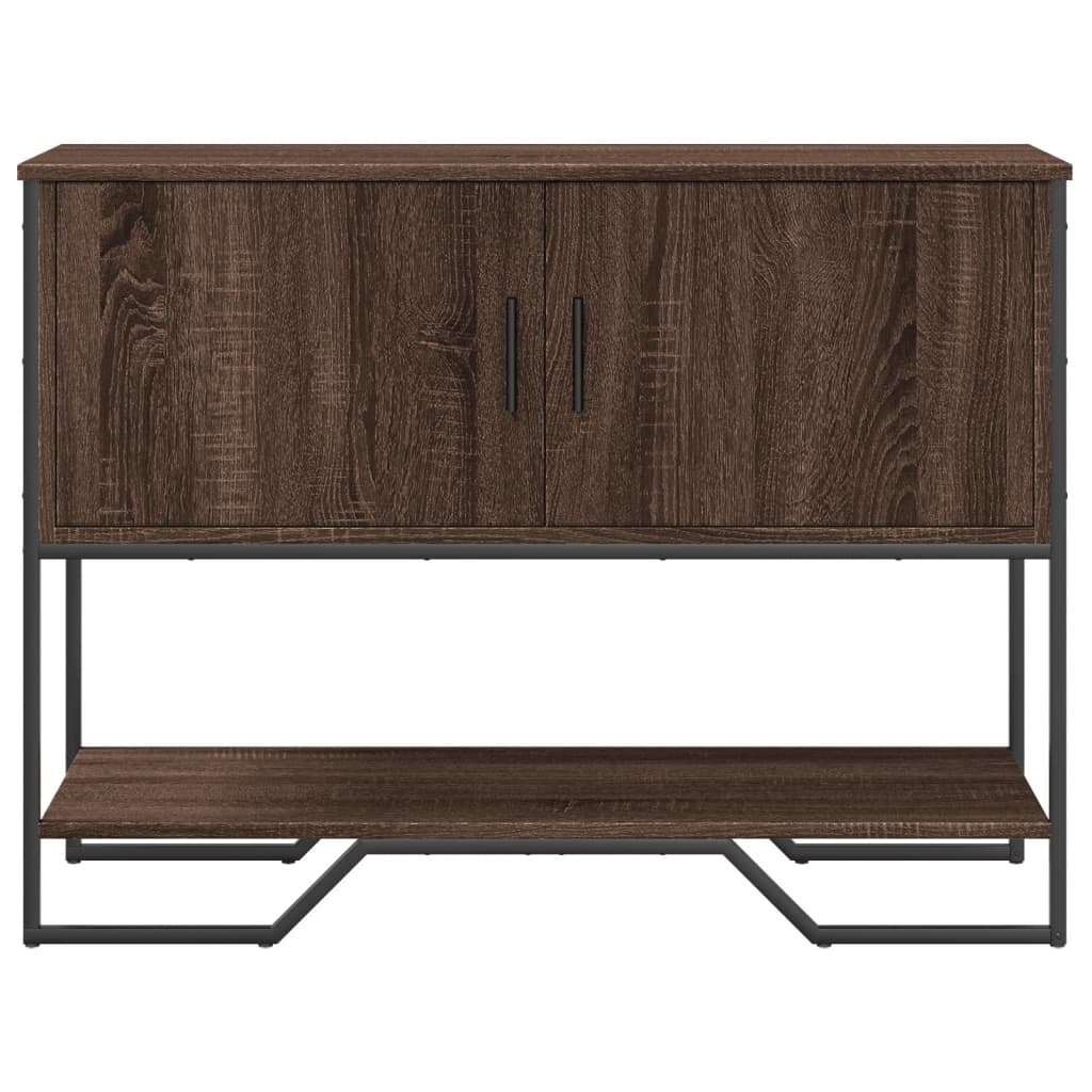 Tavolo Consolle Rovere Marrone 100x35x74,5 cm in Truciolato | homemem39