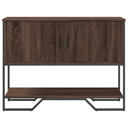 Tavolo Consolle Rovere Marrone 100x35x74,5 cm in Truciolato | homemem39