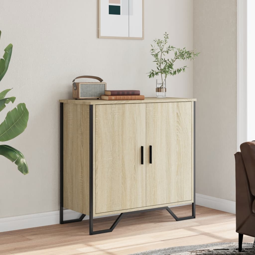 Credenza Rovere Sonoma 78x35,5x74,5 cm in Legno Multistrato - homemem39