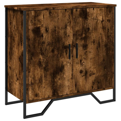 Credenza Rovere Fumo 78x35,5x74,5 cm in Legno Multistrato - homemem39