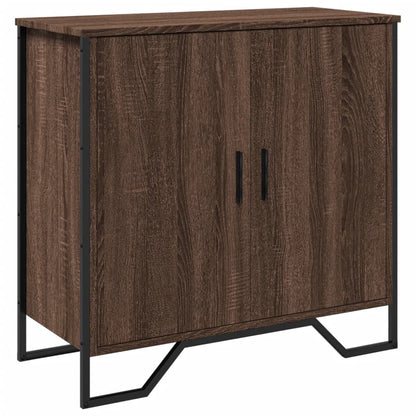 Credenza Rovere Marrone 78x35,5x74,5 cm in Legno Multistrato - homemem39