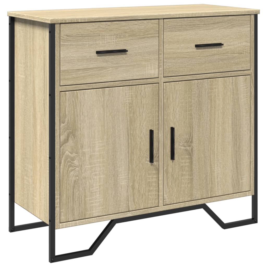 Credenza Rovere Sonoma 79,5x35,5x74,5 cm in Legno Multistrato - homemem39