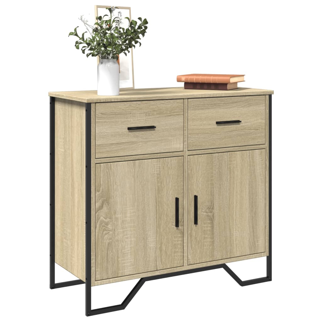 Credenza Rovere Sonoma 79,5x35,5x74,5 cm in Legno Multistrato - homemem39