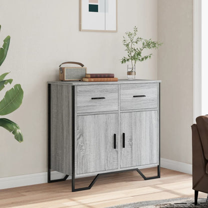 Credenza Grigio Sonoma 79,5x35,5x74,5 cm in Legno Multistrato - homemem39
