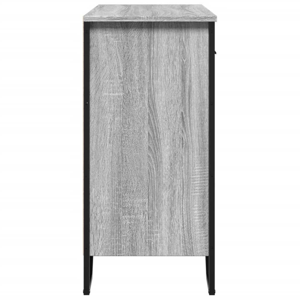 Credenza Grigio Sonoma 79,5x35,5x74,5 cm in Legno Multistrato - homemem39
