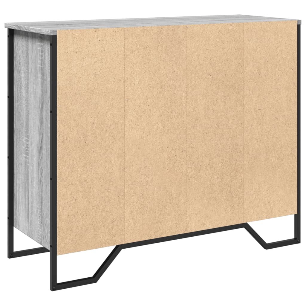 Credenza Grigio Sonoma 91x35,5x74,5 cm in Legno Multistrato - homemem39