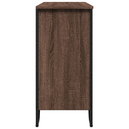 Credenza Rovere Marrone 101x35,5x74,5 cm in Legno Multistrato - homemem39