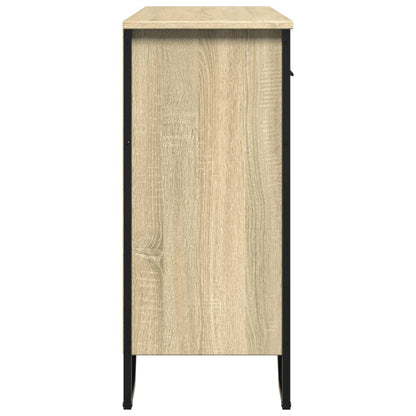 Credenza Rovere Sonoma 97x32,5x74,5 cm in Legno Multistrato - homemem39