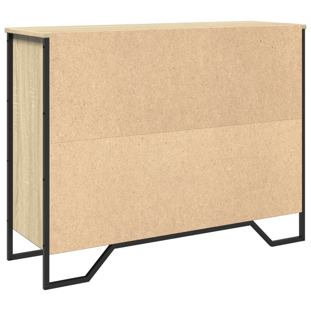 Credenza Rovere Sonoma 97x32,5x74,5 cm in Legno Multistrato - homemem39
