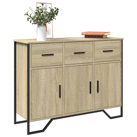 Credenza Rovere Sonoma 97x32,5x74,5 cm in Legno Multistrato - homemem39