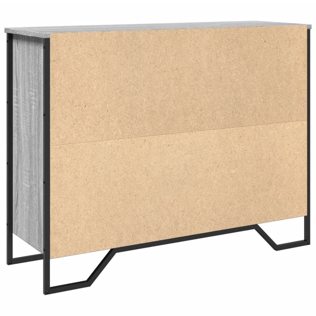 Credenza Grigio Sonoma 97x32,5x74,5 cm in Legno Multistrato - homemem39