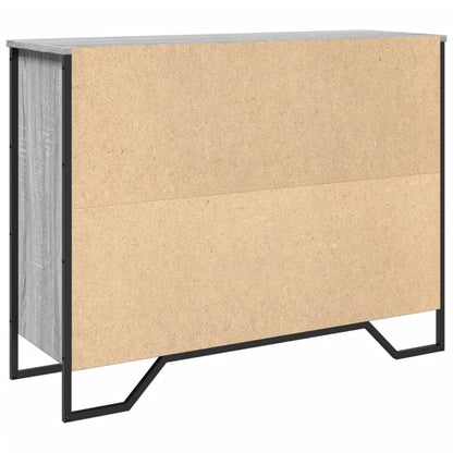 Credenza Grigio Sonoma 97x32,5x74,5 cm in Legno Multistrato - homemem39