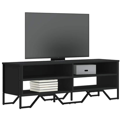 Mobile Porta TV Nero 122x34x41 cm in Legno Multistrato | homemem39