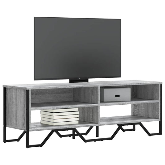 Mobile Porta TV Grigio Sonoma 122x34x41cm in Legno Multistrato - homemem39