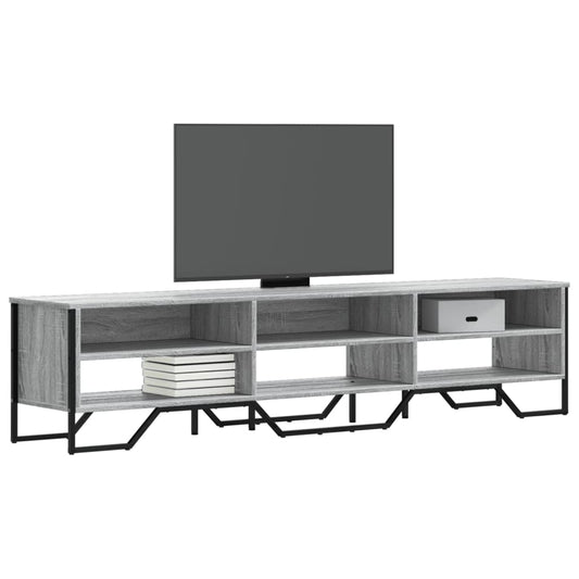 Mobile Porta TV Grigio Sonoma 180x34x41cm in Legno Multistrato - homemem39