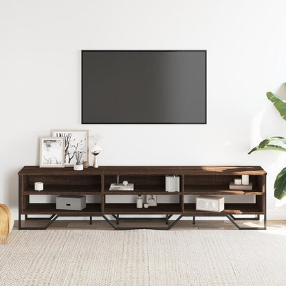 Mobile Porta TV Rovere Marrone 180x34x41cm in Legno Multistrato - homemem39