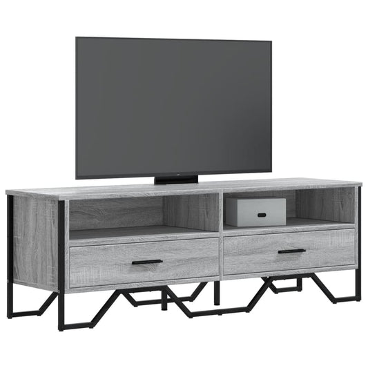 Mobile Porta TV Grigio Sonoma 122x34x41cm in Legno Multistrato - homemem39