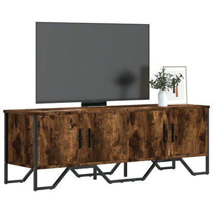 Mobile Porta TV Rovere Fumo 122x34x41 cm in Legno Multistrato - homemem39
