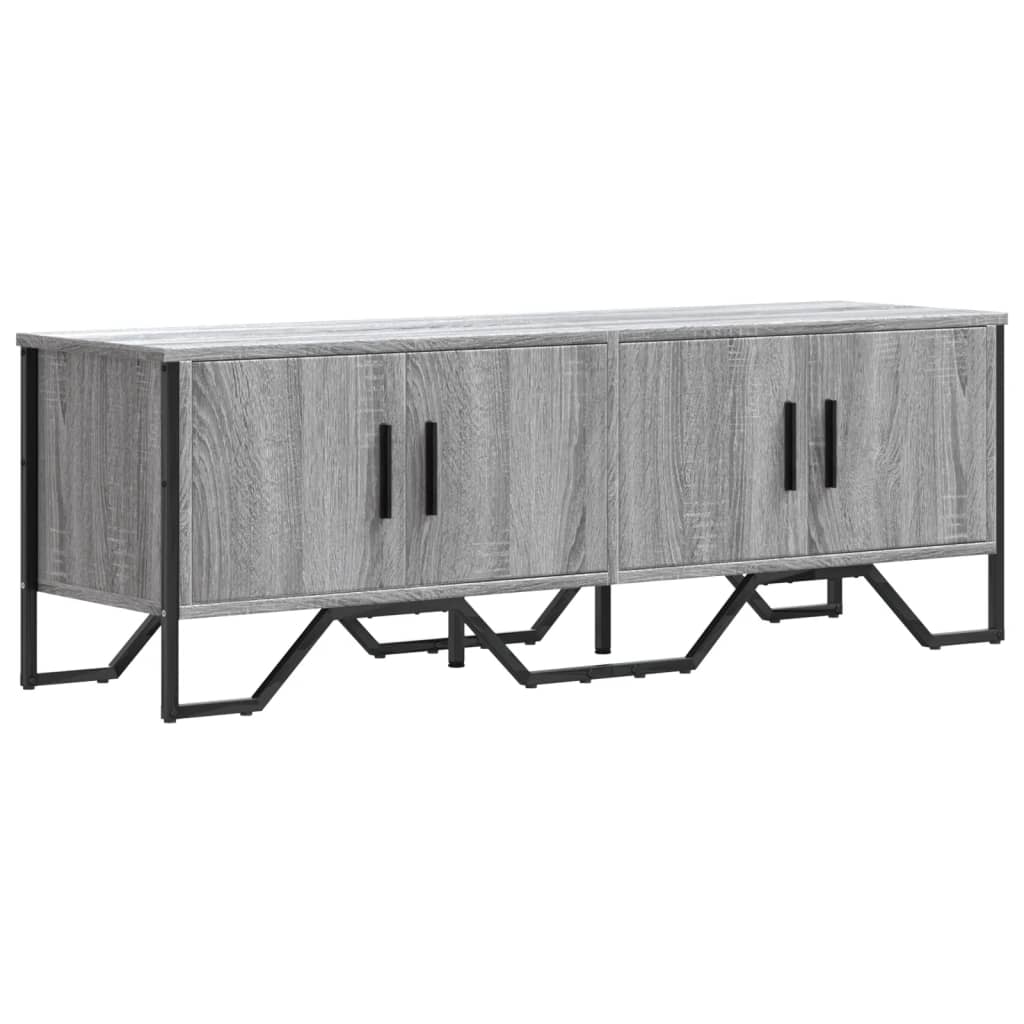 Mobile Porta TV Grigio Sonoma 122x34x41cm in Legno Multistrato - homemem39