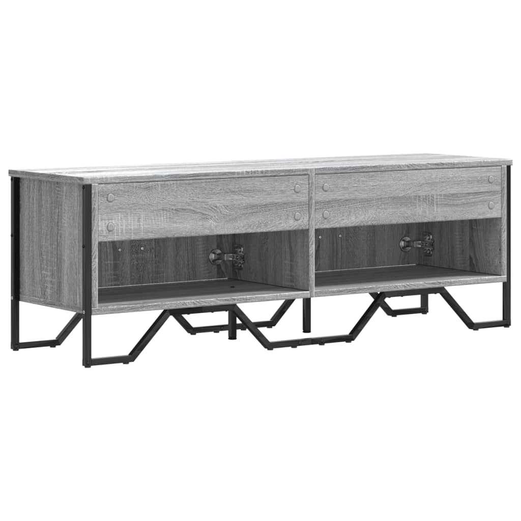 Mobile Porta TV Grigio Sonoma 122x34x41cm in Legno Multistrato - homemem39