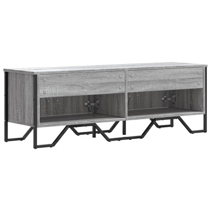 Mobile Porta TV Grigio Sonoma 122x34x41cm in Legno Multistrato - homemem39