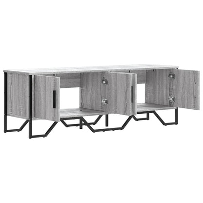 Mobile Porta TV Grigio Sonoma 122x34x41cm in Legno Multistrato - homemem39