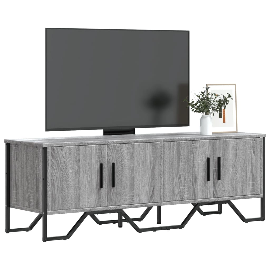 Mobile Porta TV Grigio Sonoma 122x34x41cm in Legno Multistrato - homemem39